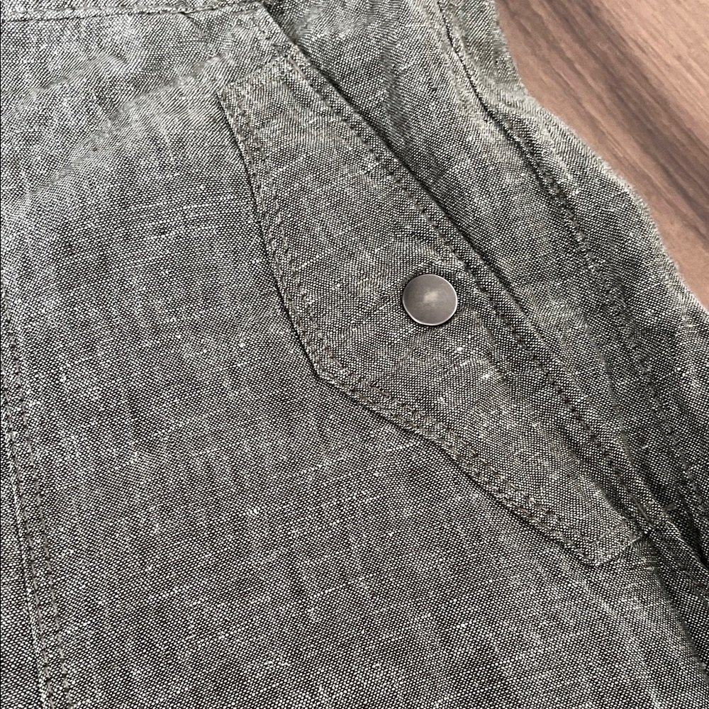 Athleta Voyager Linen Pant in Aspen Olive Green - Size 10 - NWOT - Picture 5 of 11